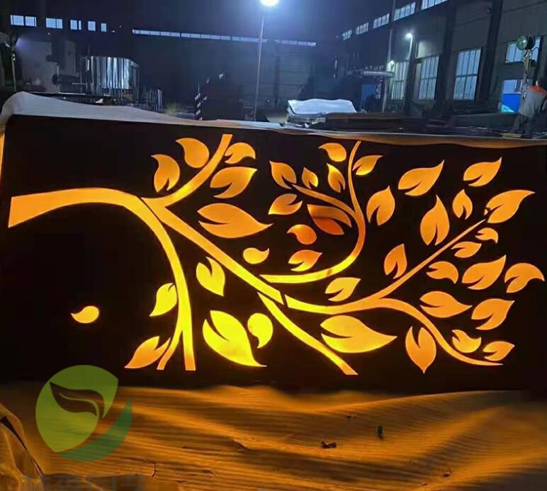 日喀则耐候钢板灯箱